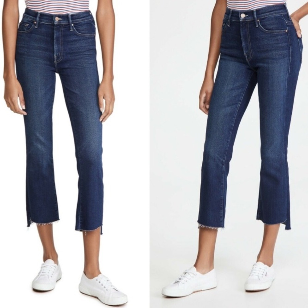 Mother Insider Crop Step Fray Hem Jeans